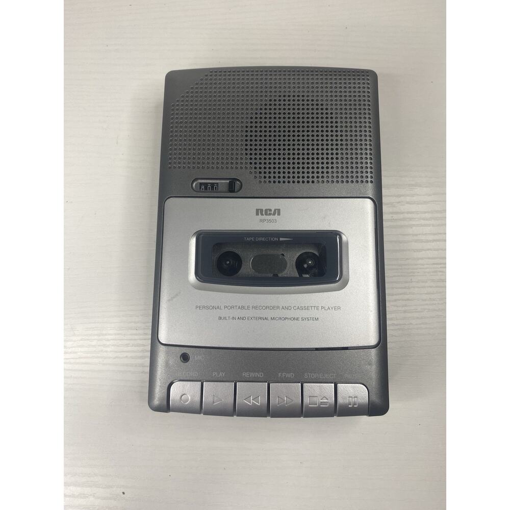 RCA RP3503 Personal Portable Cassette Tape Recorder Player Tested